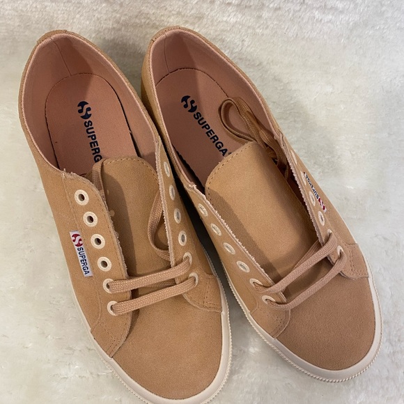 Superga Fantasia Suede Sneaker color Peach - Picture 2 of 4